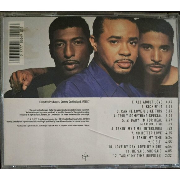 "Takin My Time" by After 7 CD Album 1992 - Picture 3 of 3